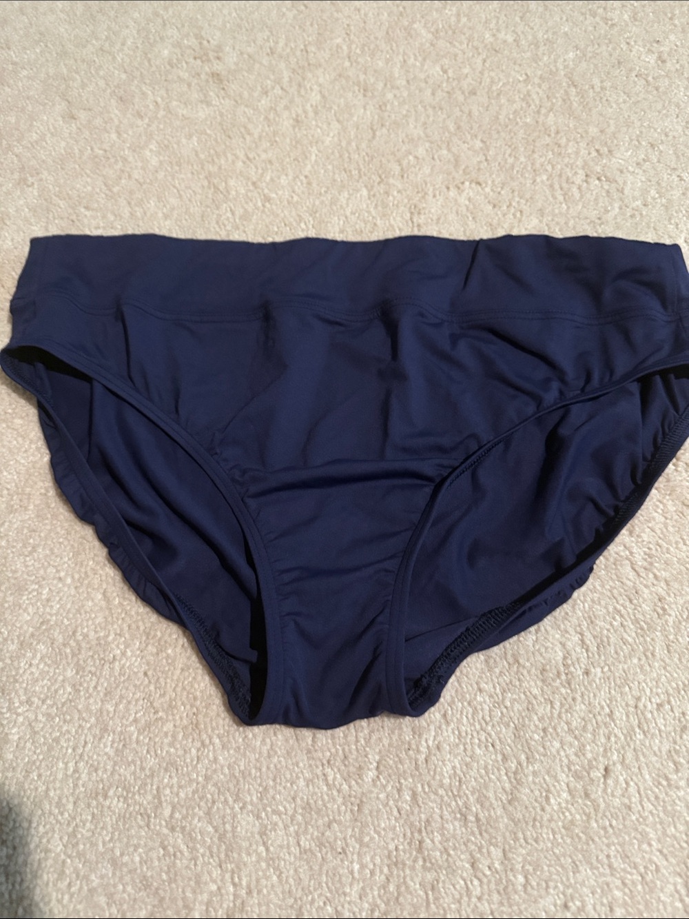 Lands' End Navy Bikini Bottoms
